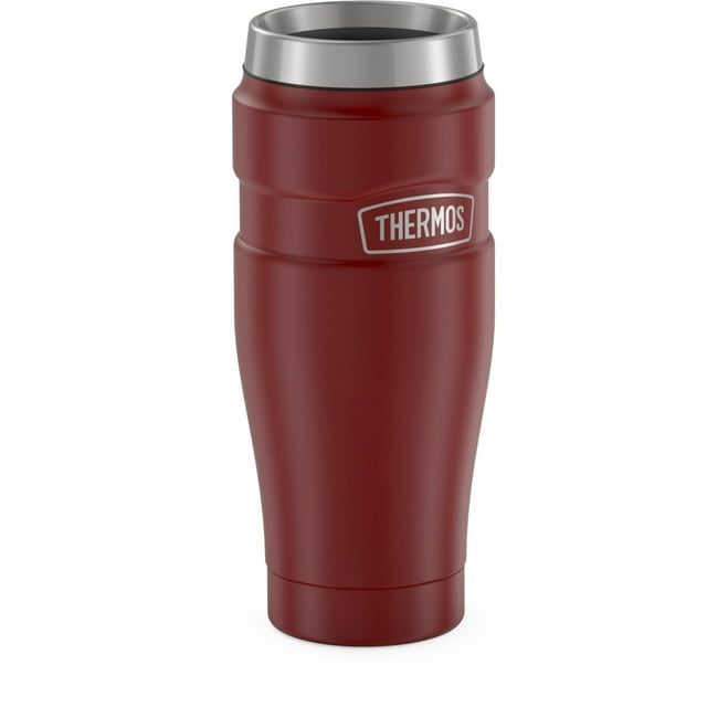 Thermos Stainless King Vacuum Insulated Stainless Steel Tumbler, 16oz, Matte Rustic Red